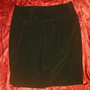 Express silk career skirt